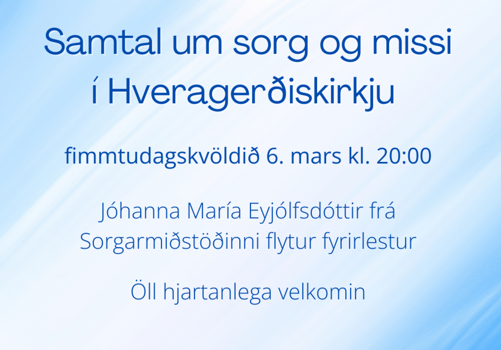 Samtal um sorg og missi